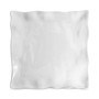 Small White Ruffle Melamine Square Platter