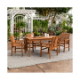 5 Piece Chevron Outdoor Patio Dining Set