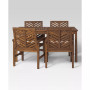 5 Piece Chevron Outdoor Patio Dining Set