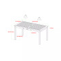 5 Piece Chevron Outdoor Patio Dining Set