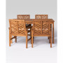 5 Piece Chevron Outdoor Patio Dining Set
