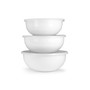 Solid White Enamelware Collection Mixing Bowls, Set of 3