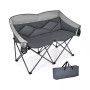 Folding Camping Chair Loveseat Double Seat