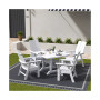 Outdoor Patio Modern Adirondack Dining Chair Weather Resistant