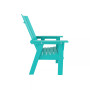 Outdoor Patio Modern Adirondack Dining Chair Weather Resistant