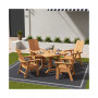 Outdoor Patio Modern Adirondack Dining Chair Weather Resistant