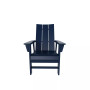 Outdoor Patio Modern Adirondack Dining Chair Weather Resistant