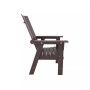 Outdoor Patio Modern Adirondack Dining Chair Weather Resistant