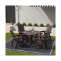 Outdoor Patio Modern Adirondack Dining Chair Weather Resistant