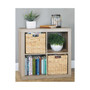 Woven Hyacinth Home Storage Basket for Cube Furniture, 4 Pack