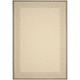 Courtyard Natural and Brown 7'10" x 7'10" Square Outdoor Area Rug