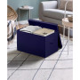 Foldable Large Storage Bin with Handles and Lid - Set of 3