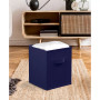 Foldable Storage Cube Bin with Dual Handles- Set of 6