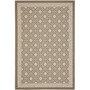 Courtyard Dark Beige and Beige 5'3" x 7'7" Outdoor Area Rug