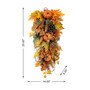 25" H Fall Pumpkin Leaf Swag