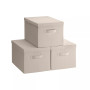 Foldable XLarge Storage Bin with Handles and Lid - Set of 3