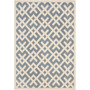 Courtyard Blue and Bone 9' x 12' Outdoor Area Rug