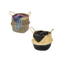Set of 2 Folding Seagrass Belly Baskets