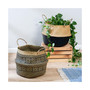 Set of 2 Folding Seagrass Belly Baskets