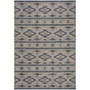 Courtyard Gray and Navy 4' x 5'7" Outdoor Area Rug