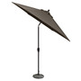 Chateau Outdoor 9' Push Button Tilt Umbrella with Outdoor Fabric and Base, Created for Macy's