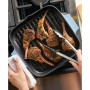 Enameled Cast Iron, 11" Square Grill Roasting Pan