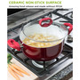 Aluminum 5 Quart Bliss Non-Stick Dutch Oven with Glass Lid