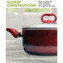 Aluminum 5 Quart Bliss Non-Stick Dutch Oven with Glass Lid