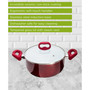 Aluminum 5 Quart Bliss Non-Stick Dutch Oven with Glass Lid