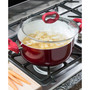 Aluminum 5 Quart Bliss Non-Stick Dutch Oven with Glass Lid