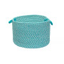 Outdoor Houndstooth Tweed Braided Basket