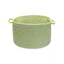 Outdoor Houndstooth Tweed Braided Basket