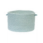 Outdoor Houndstooth Tweed Braided Basket