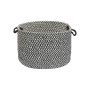 Outdoor Houndstooth Tweed Braided Basket