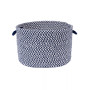 Outdoor Houndstooth Tweed Braided Basket