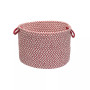 Outdoor Houndstooth Tweed Braided Basket