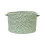 Outdoor Houndstooth Tweed Braided Basket
