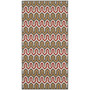 Hampton Dark Gray and Rust 2'7" x 5' Outdoor Area Rug