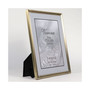 Antique Brass Picture Frame - Bead Border Design - 8" x 10"