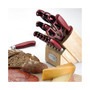 Argentum Red 14-Pc. Cutlery Block Set
