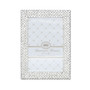 Juliet Silver Metal Frame with Crystals - 4" x 6"