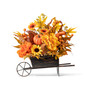 14" L Fall Floral Cart Centerpiece