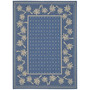 Courtyard Blue and Ivory 2'7" x 5' Outdoor Area Rug