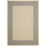 Courtyard Gray and Cream 2' x 3'7" Sisal Weave Outdoor Area Rug