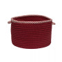 Houndstooth Bright Edge Braided Storage Basket