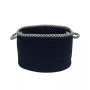 Houndstooth Bright Edge Braided Storage Basket