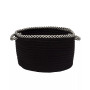 Houndstooth Bright Edge Braided Storage Basket