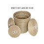 Set of 3 Nesting Seagrass Snake Charmer's Baskets