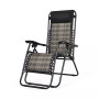 Patio Rattan Zero Gravity Lounge Chair Folding Recliner