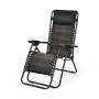 Patio Rattan Zero Gravity Lounge Chair Folding Recliner